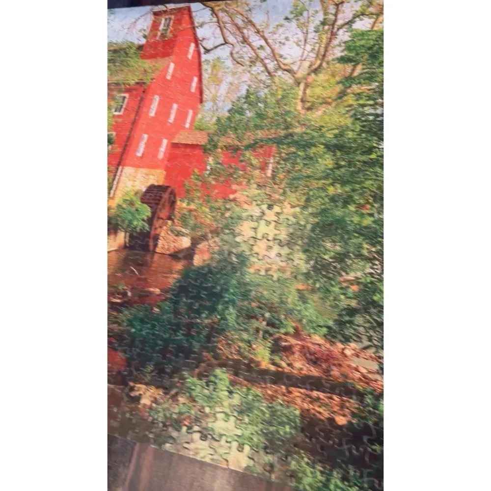 The Red Mill 1000 Piece Jigsaw‎ Puzzle Golden Vintage USA 4777-48 Interlocking